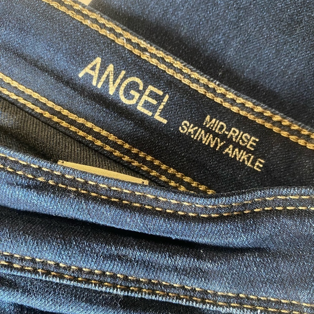 DL1961 Angel Mid Rise Skinny Ankle Jeans, Size 30, 4-Way Stretch - Picture 6 of 7
